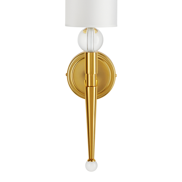 Kinkiet DAMA złoty z abażurem 52 cm Step into Design
