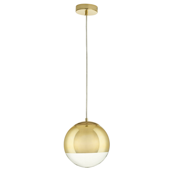 Lampa wisząca złota lustrzana szklana kula FLASH S 20 cm