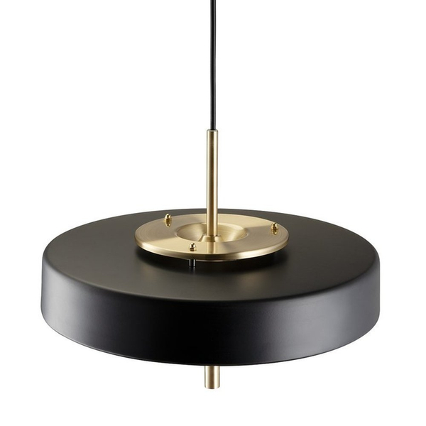 Elegancka lampa wisząca Art Deco 35 cm - czarno-złota lampa sufitowa