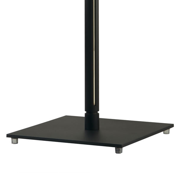 Lampa stojąca RINGO – elegancka LED smukła, czarna, 182 cm