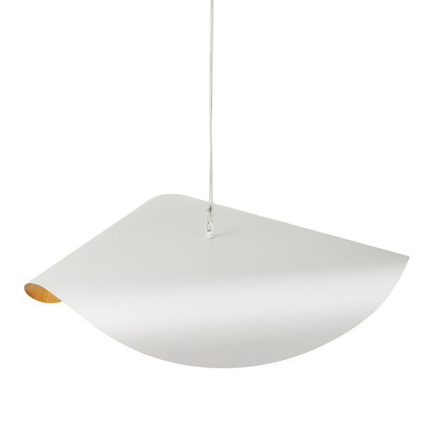 Lampa wisząca ENZO biało złota 60 cm 