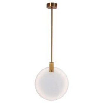 Lampa wisząca MARBLE LED marmurowo złota 24 cm