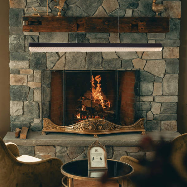 Lampa wisząca kryształowa LED ANABELLA czarna 120 cm - elegancka do salonu i jadalni