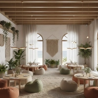 GUFO 1 – LED złoty ptak w różowym złocie, 36 cm