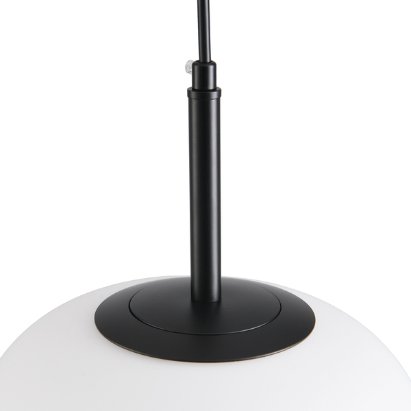 Lampa wisząca PIERROT LED biało czarna 23 cm