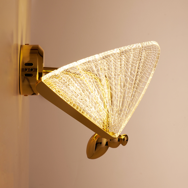 Kinkiet złoty BEE LED  22 cm 