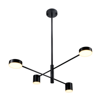 Lampa wisząca CLEX - 4Pczarny ledowy pająk 100 cm Step into Design