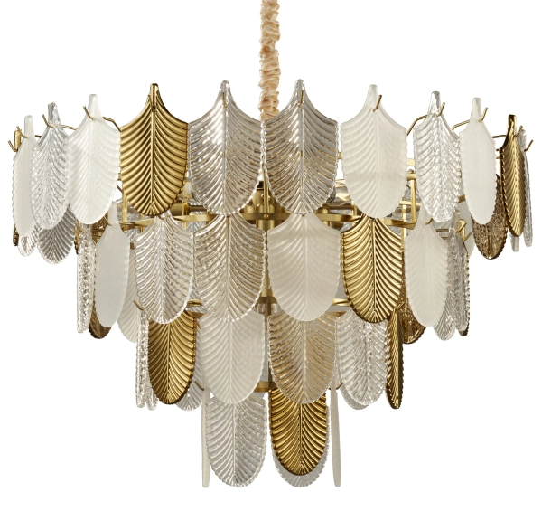 Lampa wisząca SECRET biało złota 80 cm 