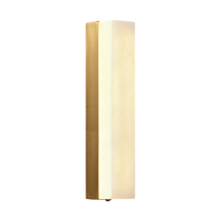 Kinkiet biały marmurowy prostokąt BLOCK 40 cm 