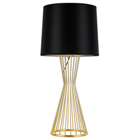 Lampa stołowa FILO TABLE złoto czarna 40*85 cm 