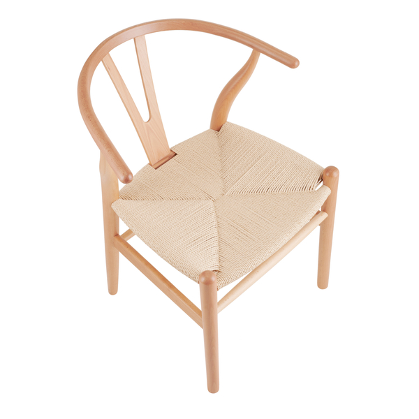 Krzesło BONBON naturalne rattanowo drewniane w stylu boho