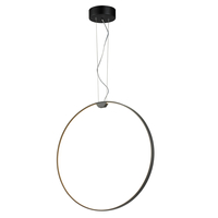 Lampa wisząca ACIRCULO 50 cm - czarny ring LED