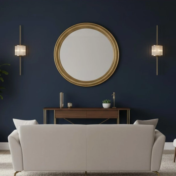 Kinkiet glamour złoty z kryształami nowojorski SERGIO-2 90*20 cm