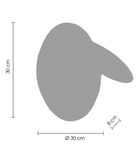 Kinkiet PILLS biały okrąg 30cm Step into Design