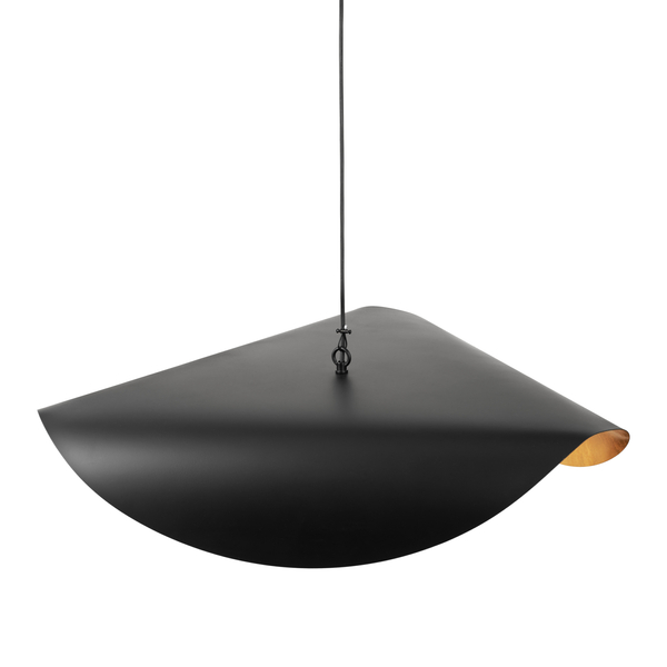 Lampa wisząca ENZO czarna metalowa 40 cm 
