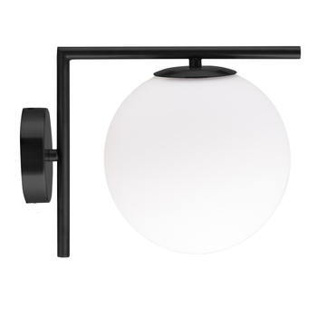 Kinkiet Sola biały 20 cm - okrągły klosz, eleganckie wnętrza