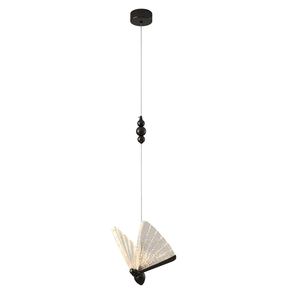lampa wisząca BEE LAMP 1 ledowy czarny motyl  21 cm Step into Design