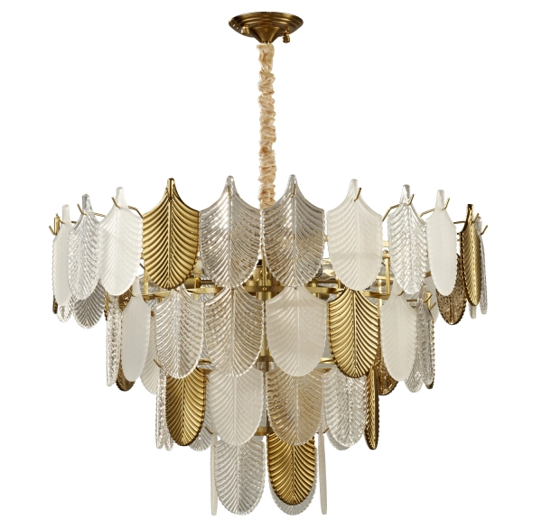 Lampa wisząca SECRET biało złota 80 cm 