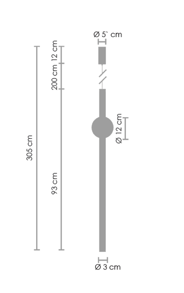 Lampa wisząca O-LINE ledowa złota 93 cm Step into Design