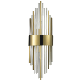 Kinkiet DRACO złoty szklane rurki 60 cm Step into Design