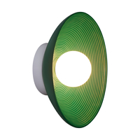 Kinkiet ścienny ILUSIONI - nowoczesny okrągły zielony 26 cm