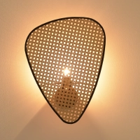 Kinkiet NATURA z naturalnej plecionki wiedeńskiej 43 cm