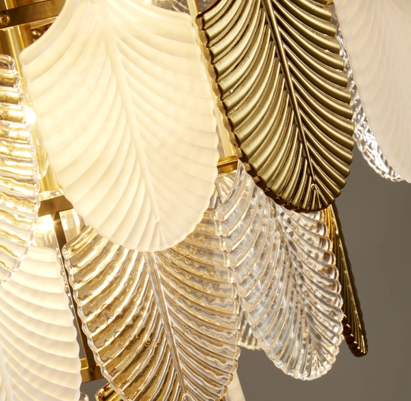 Lampa wisząca SECRET biało złota 80 cm 