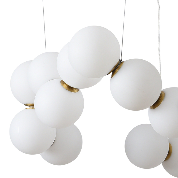 Lampa wisząca CORALLI-80  korale białe 80 cm 