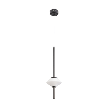 Lampa wisząca LED RULLO 60 cm - czarna pionowa, designerska