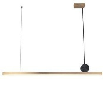 Lampa wisząca BOOGIE ledowy złoto czarna listwa 88 cm