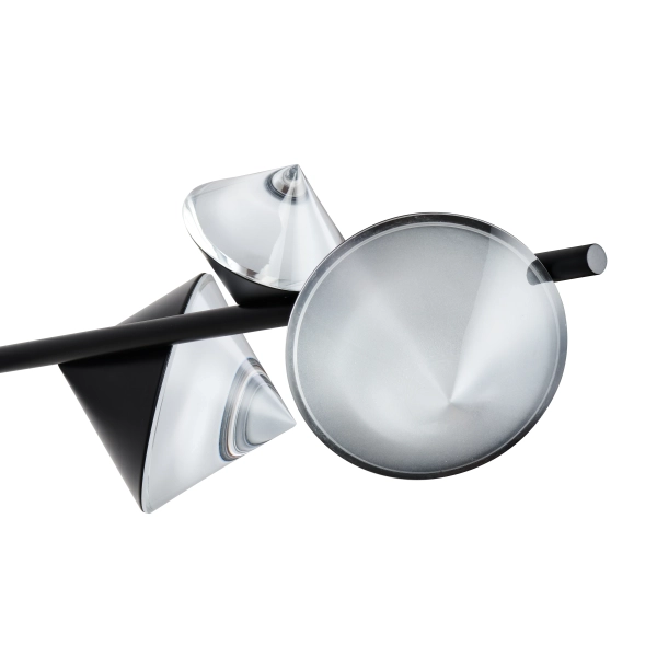 Lampa wisząca LED CONE - czarna listwa sufitowa 130 cm
