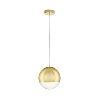 Lampa wisząca złota lustrzana szklana kula FLASH S 20 cm