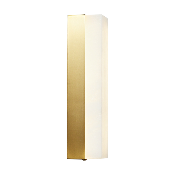 Kinkiet biały marmurowy BLOCK  40 cm