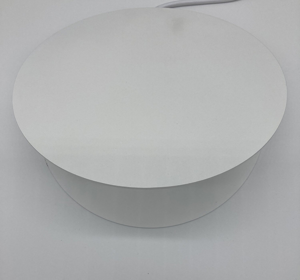 Nowoczesna lampa wisząca PILLS S - biała z płaskim kloszem 23 cm