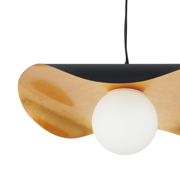 Lampa wisząca ENZO czarna metalowa 40 cm 