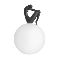 Lampa stołowa WOMAN-2 czarna 35 cm 