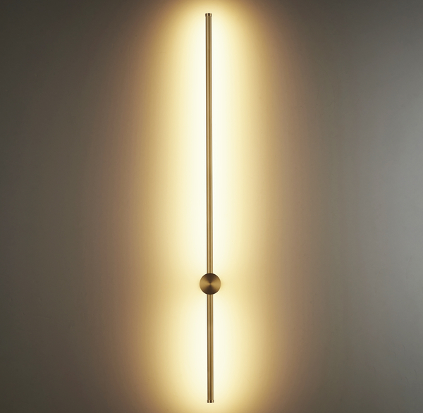  SPARO LED 100 cm- nowoczesny, długi kinkiet w złotym kolorze