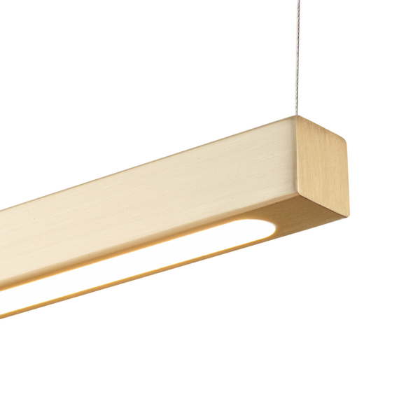 Lampa wisząca BEAM-80 ledowa listwa złota 80 cm 