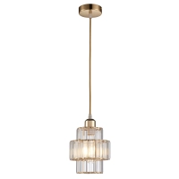 Lampa wisząca LUXOR MINI złota z kryształami - elegancka glamour do salonu