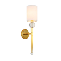 Kinkiet DAMA złoty z abażurem 52 cm Step into Design
