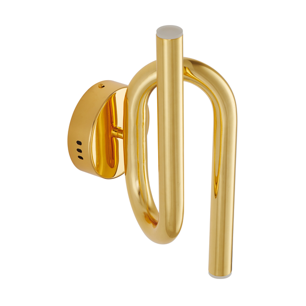 Lampa ścienna MYK ledowa złota spirala 38 cm Step into Design