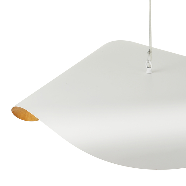 Lampa wisząca ENZO biała metalowa 40 cm 