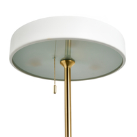Elegancka lampa podłogowa ARTDECO biała 162 cm do salonu