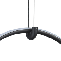 Lampa wisząca COCO 1 czarny ring ledowy 40 cm Step into Design