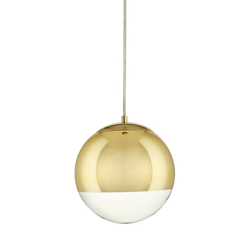 Lampa wisząca FLASH S złota szklana kula 20 cm Step into Design