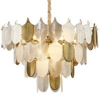 Lampa wisząca SECRET biało złota 80 cm 