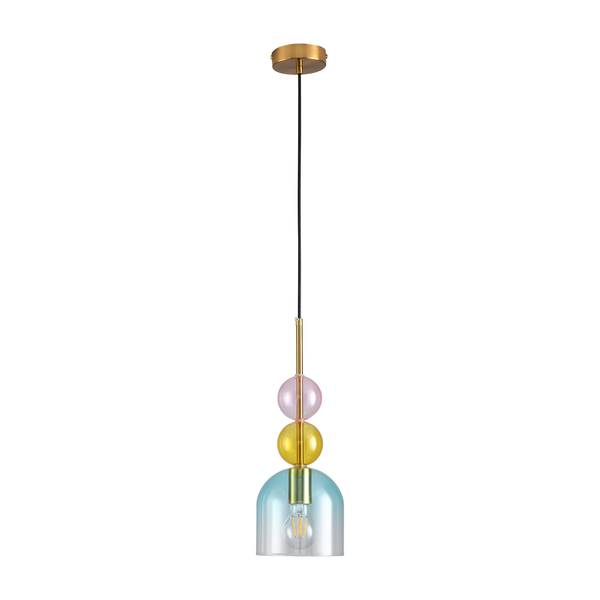 Lampa wisząca PASTELLO wielokolorowa 15 cm szklane klosze Step into Design