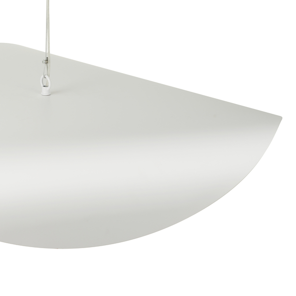 Lampa wisząca ENZO biała 40 cm metalowa 