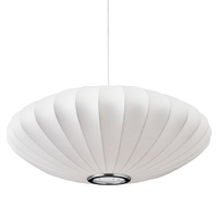 Lampa wisząca SILK FLAT biała 60 cm - nowoczesna i minimalistyczna