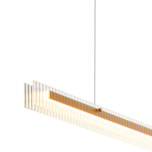 Lampa wisząca LONGIN-120 LED złoty 120 cm